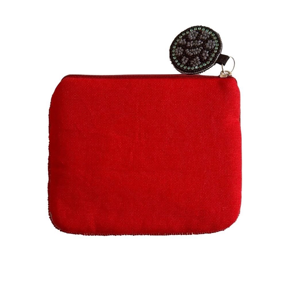 Caviar Coin Purse, Luxury Vacation Caviar Beaded Bag - Picture 4 of 4
